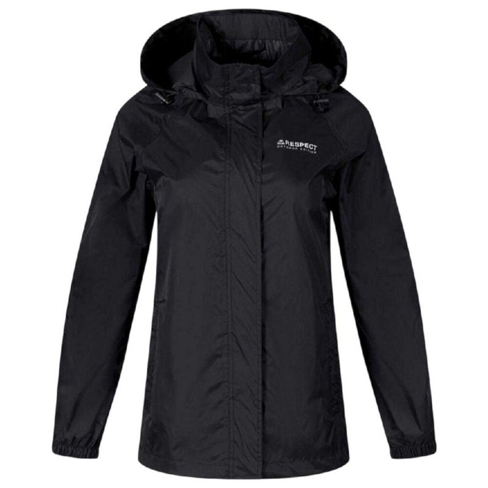 Minoti Womens/Ladies Packaway Waterproof Jacket / Black